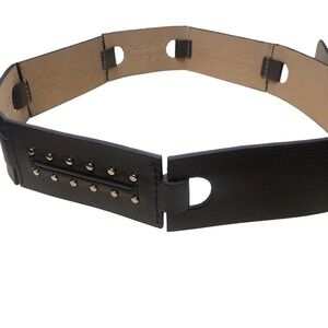 Michael Kors Belt Womens Medium‎ Brown Studded Latched Leather Classic New